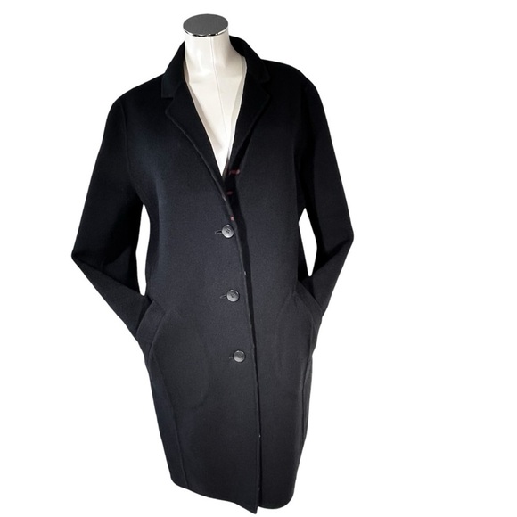 RAG & BONE Bree Reversible Raglan Wool Coat Women's Size 10 - Picture 4 of 16